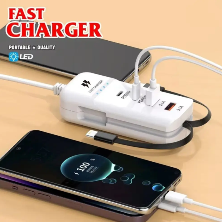 Chargeur Multi Fonction Intelligent - 1 an de garantie