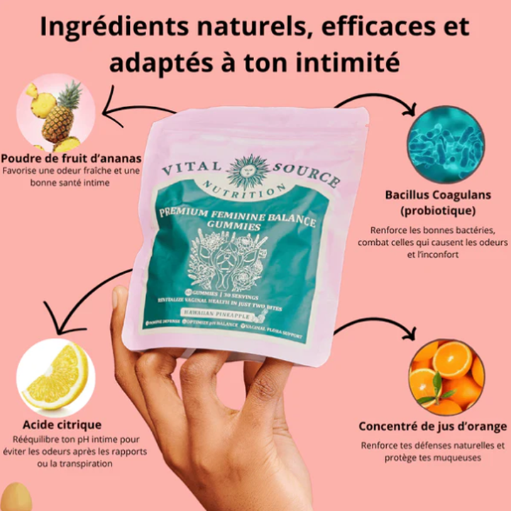 FLOYA Intima - Gummies Anti Odeurs & Équilibre intime