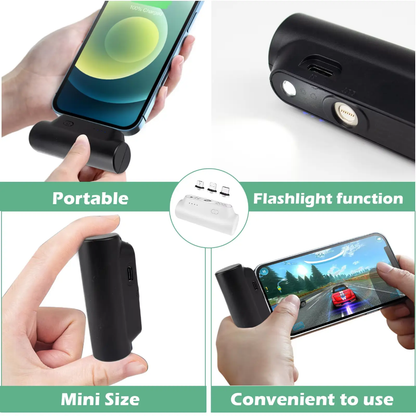 Mini Torche PowerBank Portable Universelle - 1 AN de Garantie