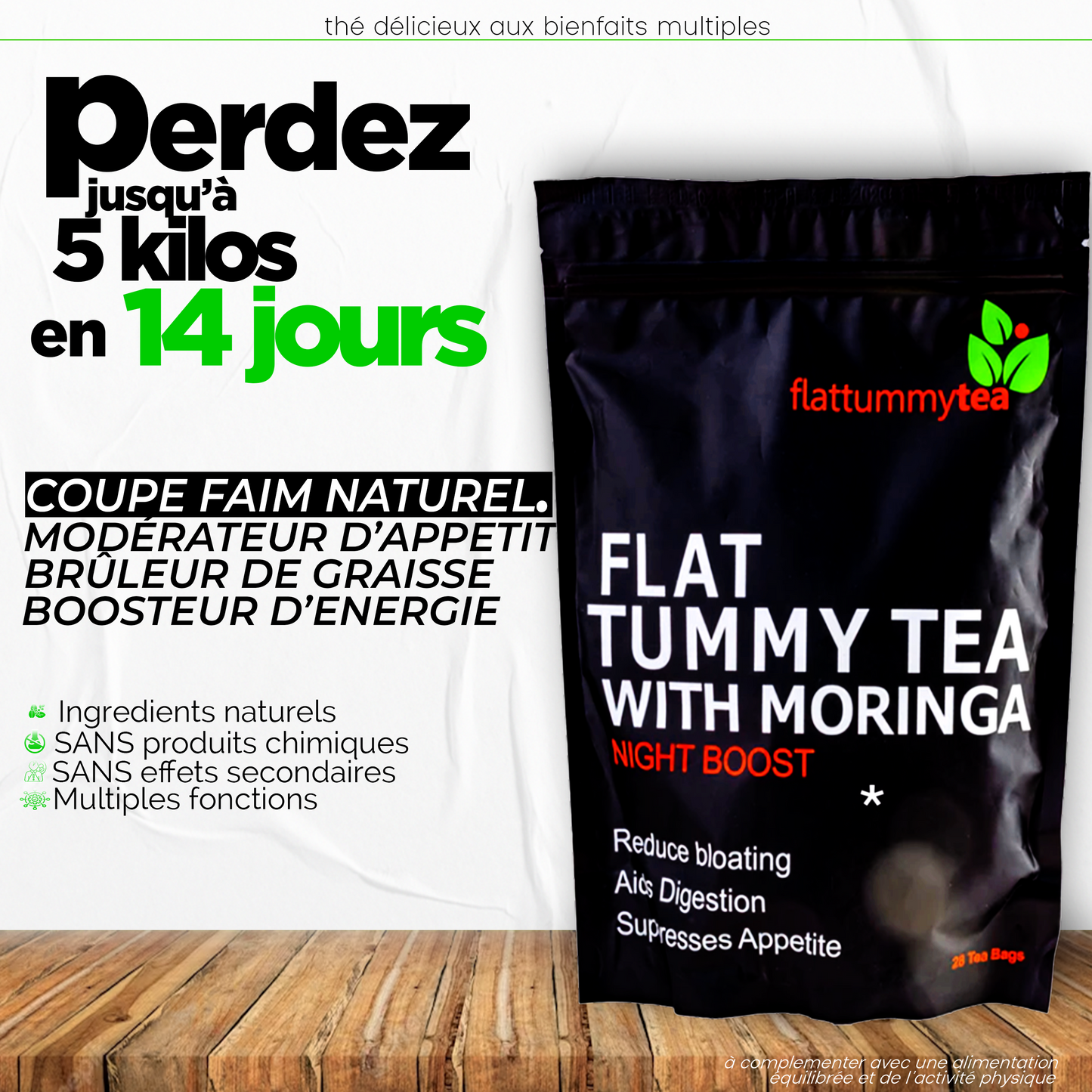 Thé Naturel Asiatique Ventre Plat + 2 Ebooks Offerts - Livraison Gratuite