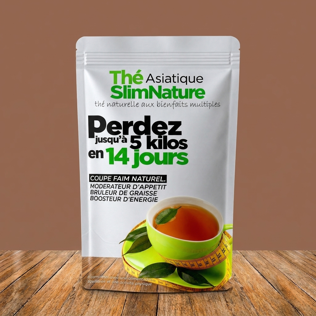 Thé Naturel Asiatique Ventre Plat + 2 Ebooks Offerts - Livraison Gratuite